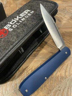 Cuchillo Boker Coffin Yute Slipjoint Denim Azul Mango Micarta/CPM-Magnacut Acero Foto 1 de 4