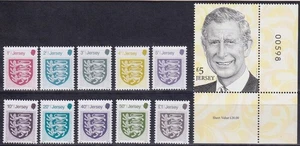 Jersey 2024 Mi. 2725 II, 2754-63 ** MNH Krönung King Charles + Freimarken Wappen - Bild 1 von 1