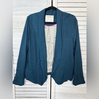 Синяя текстурированная куртка Cartonnier. Размер Small. Отличное состояние товара. Anthropologie - Изображение 1 из 4