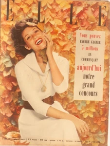 'ELLE' FRENCH VINTAGE MAGAZINE AUTUMN ISSUE 12 NOVEMBER 1956 - Picture 1 of 4