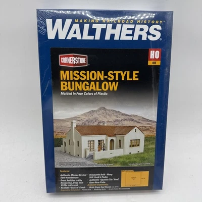 HO Walthers Mission Style Bungalow House Building Kit Open Box 1/87 Home - Image 1 of 3