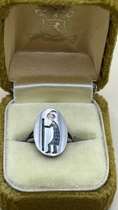 Seltener alter indianischer Kokopelli Sterling Silber Ring Geschichtenerzählen Größe ca. 6,5 - Bild 1 von 10
