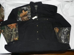 Red Head RH Shooter  XXL Long Sleeve button front shirt Black w MOB trim - Picture 1 of 11