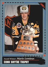 1992-93 Score Canadian Hockey Card #519 Mario Lemieux AW