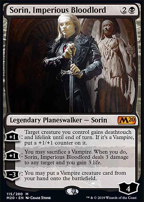 MTG Magic the Gathering Sorin, Imperious Bloodlord (115/357) Core Set 2020 LP - Image 1 of 1