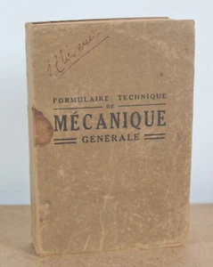 Allgemeine mechanische Technik Formular Jacques Muller 1940 449 Figuren - Bild 1 von 9
