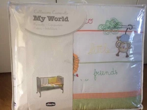 Paracolpi Copripiumone Federa Chicco My World NUOVO Set completo Nanna - Foto 1 di 9