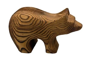 Vintage Crowe canadese cedro rosso intagliato orso in legno figura arte rustica decorazione cabina - Foto 1 di 12