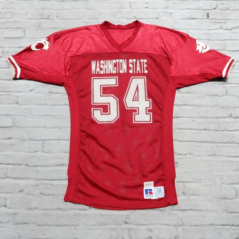 Vintage Game Worn Washington State Cougars Football Jersey Used Sewn 90s Cover