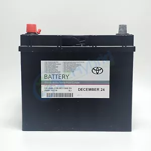 Genuine Toyota Yaris 12V Battery 45AH Auxiliary Battery 1999-05 Oem 28800-AZC30 - Picture 1 of 3