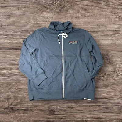 Camp David San Diego S.O.CAL. Large Zip-Up Hoodie Blue Cotton Blend - Image 1 of 4