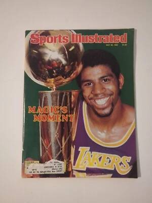 May 26 1980 LOS ANGELES LAKERS NBA TITLE CHAMPS MAGIC JOHNSON Sports Illustrated - Image 1 of 4