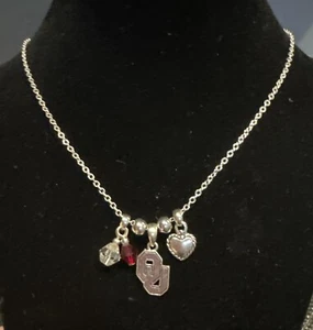Oklahoma University Sooners Charm Necklace - Picture 1 of 3
