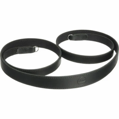 Leica Q, Q2, CL, X alça de transporte de couro preta genuína, 110cm - Imagem 1 de 2