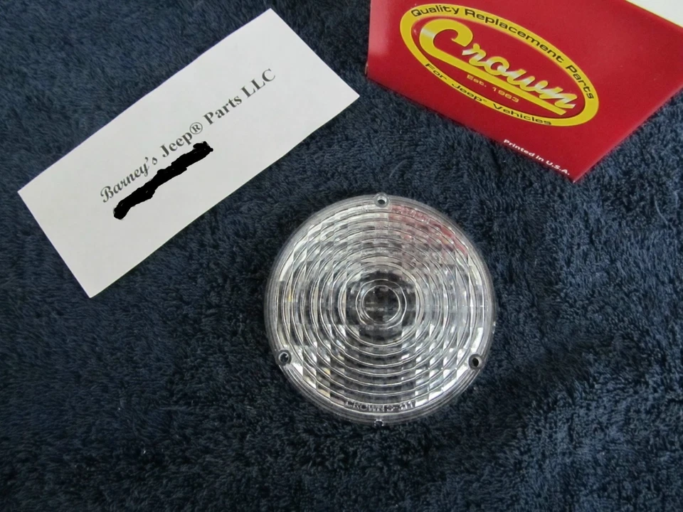 SE ADAPTA A JEEP CJ5 CJ6 C101 COMANDO LENTE DE SEÑAL FRONTAL (UNO) 1969 - 1976 1/2 ¡NUEVO!  Foto 1 de 1