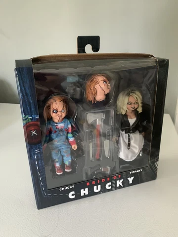 BRIDE OF CHUCKY Chucky & Tiffany 2 Pack Action 5" Figure Set NEW NECA Cover