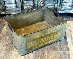 VINTAGE RARE BUETERS BUTTER KRUST BAKERY STORE DELIVERY TRUCK BREAD CARRIER BOX - Picture 1 of 11
