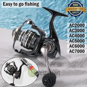 NEW 12BB Spinning Fishing Reel 5.2:1 Freshwater Saltwater Right Left Metal Spool - Picture 1 of 53