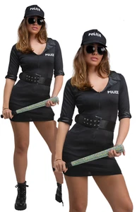 Unartige Offizier Polizistin Sexy Polizist Damen Kostüm - Picture 1 of 6