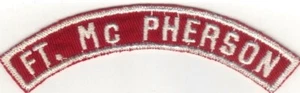 BOY SCOUT FT. MC PHERSON MILITARY BASE RED & WHITE HALF STRIP 1/2MBS - Picture 1 of 1