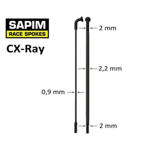 Sapim CX Ray J Bend Aero Speichen nur SCHWARZ Fabriklängen SONDERANGEBOT £££ - Bild 1 von 4