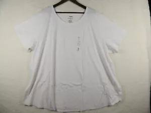 Women's Croft & Barrow 5X The Everyday Tee Plain White Summer Vacation Cruise - Picture 1 of 6