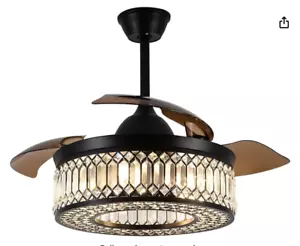 42-Inch Ceiling Fan with Remote Control Retractable Blades, Reversible DC Mot... - Picture 1 of 6