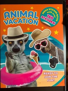 MEGA AUFKLEBER AKTIVITÄTSBUCH ""TIERURLAUB"" ÜBER 150 AUFKLEBER! BRANDNEU!! KINDER - Bild 1 von 3