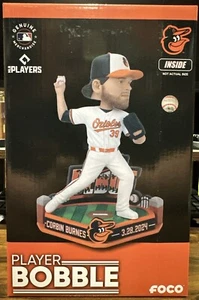 CORBIN BURNES BALTIMORE ORIOLES DEBUT 11 K FOREVER COLLECTIBLES BOBBLEHEAD NIB - Picture 1 of 6