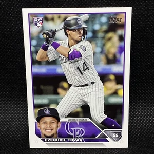 2023 Topps EZEQUIEL TOVAR RC Colorado Rockies Rookie #651 - Picture 1 of 2