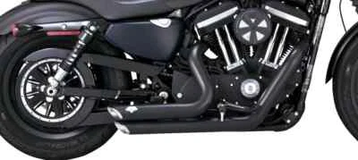 Vance & Hines 47329 Shortshots Staggered Exhaust Black Harley Sportster 2014-22 - Image 1 of 3