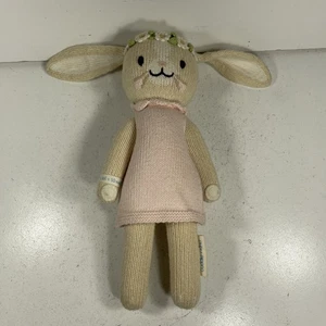Peluche Coccola e Kind lavorato a mano coniglietto coniglio Hannah vestito rosa fiori Perù 12" - Foto 1 di 21
