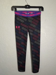 Girl's Under Armour Heat Gear Full Length All Over Print YSM - Picture 1 of 4