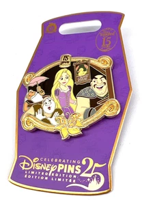 Prendedor de patito cómodo Disneyland Tangled Rapunzel 2025 15 aniversario LE 4000 - Imagen 1 de 5
