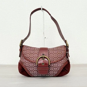 Coach Red Signature Soho Hobo Shoulder - Picture 1 of 9