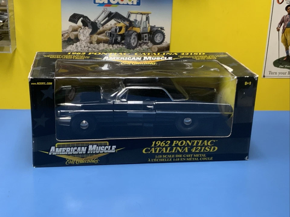 AMERICAN MUSCLE ERTL 1962 PONTIAC CATALINA 421SD  "BLACK"   (NEW) - Image 1 of 4