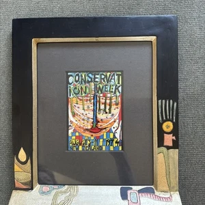 Hundertwasser Conservation Week Druck mit 9031 Rahmen ca. 28,5 X 34,5cm - Bild 1 von 2