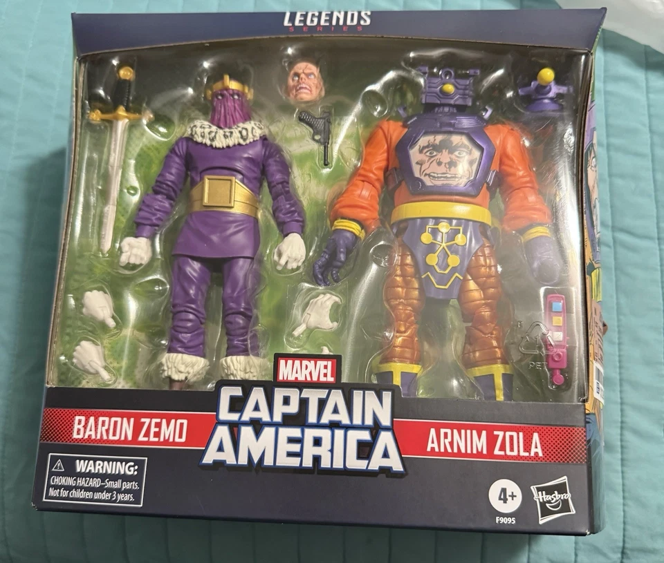 Marvel Legends Capitán América Barón Zemo y Arnim Zola Paquete de 2 Hasbro ¡NUEVO SELLADO! Foto 1 de 1