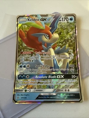 Pokémon TCG Keldeo GX Unified Minds Ultra Rare Card 47/236 - Image 1 of 3