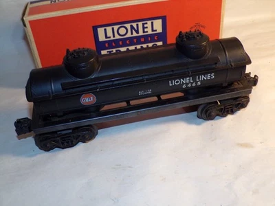 Vintage Lionel Postwar 6465 Black Gulf Tank Car 1958 Super Sharp w O/B - Image 1 of 4