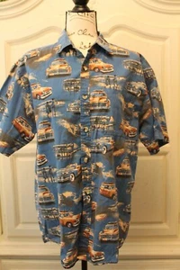 ClearWater Outfitters Men's Button Down Shirt Classic Surfers Woody Car  Size M - Picture 1 of 8