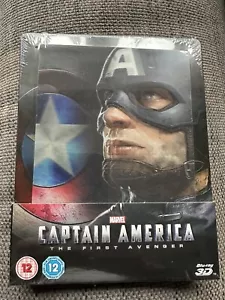 Captain America First Avenger Lenticular Blu Ray Steelbook Marvel New & Sealed - Picture 1 of 2