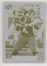 2020 Upper Deck CFL Printing Plate Yellow 1/1 Cameron Judge #12 l5j