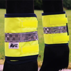 Hy Viz Leg Bands  Reflector Fluorescent  Pink Yellow Orange 2 Sizes - Picture 1 of 3