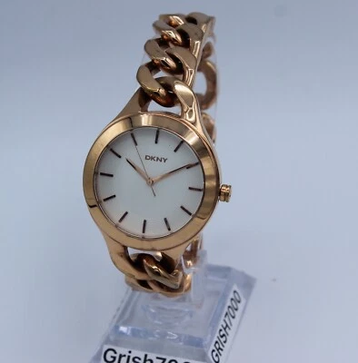 RELOJ DKNY CHAMBERS AUTÉNTICO ORO ROSA BLANCO DAMAS MUJER NY2218 Foto 1 de 4