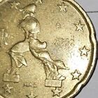 Rare - 2002 Italy 20 Cent Euro Coin w/Date Error Die Error