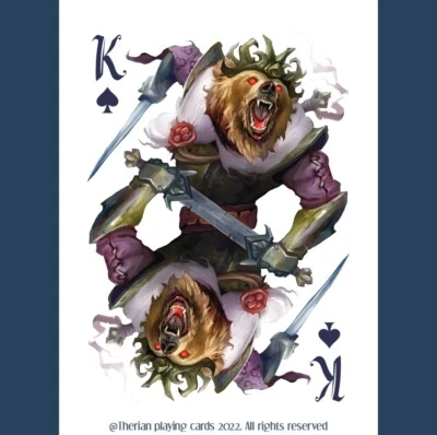 Therian Playing Cards - Metal Edition - Unique artistic playing cards (USPCC) - Image 1 of 4