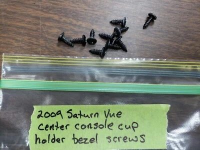 Saturn Vue 2008-2010 2,4 L consola central doble taza porta bebidas bisel tornillos OEM Foto 1 de 2