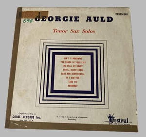 Georgie Auld TENOR SAX SOLOS FESTIVAL1953 10"33rpm CFR10-348 - Picture 1 of 4