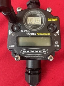 Banner Engineering DX80G9M6S-P8. PN 173978 20336P Model 1809 (6D-35)w/antene - Picture 1 of 3